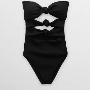 Aerie- Ribbed Triple Knot One Piece Swimsuit